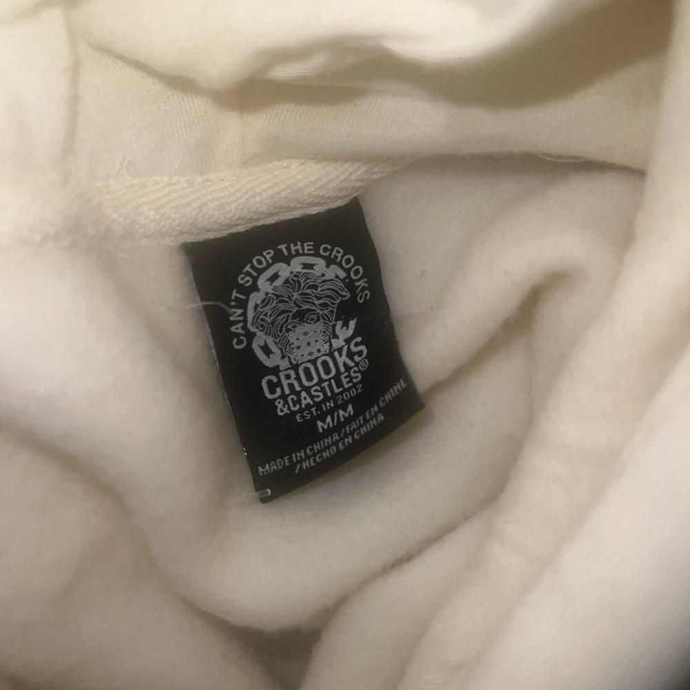 Crooks & Castles Cream Hoodie